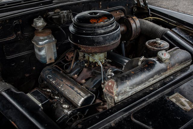 1949 Cadillac Series 62 sedan engine bay