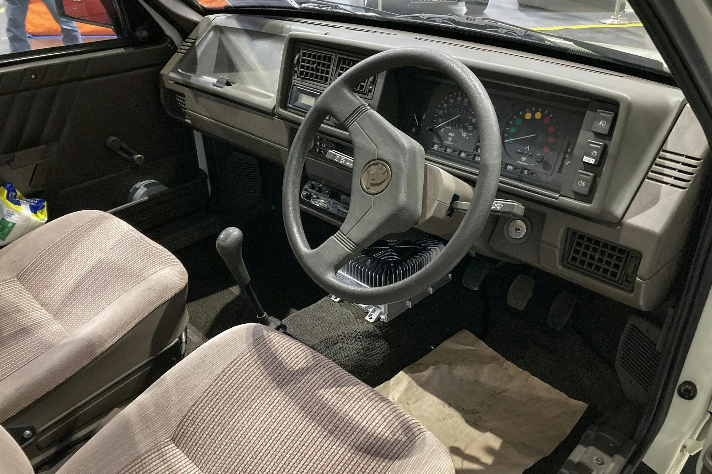 Skoda Elmo ev pickup truck interior driver cockpit