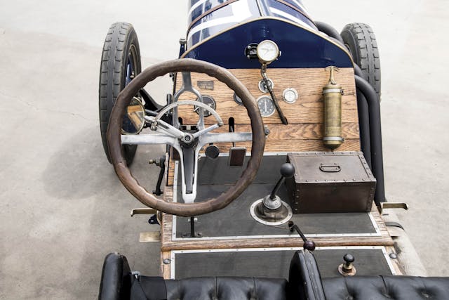Vintage National racing cockpit
