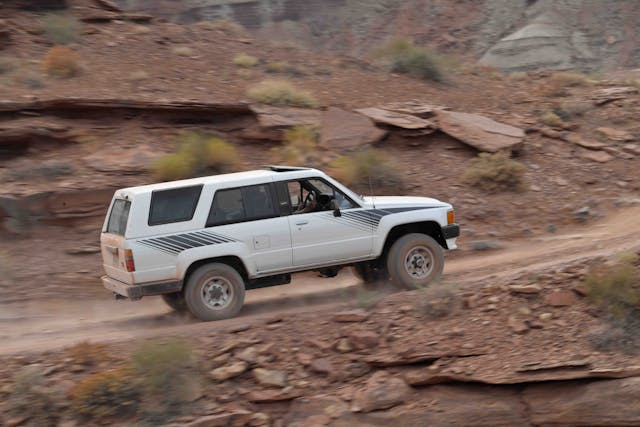 Toyota 4runner rear three-quarter moab utah canyonlands