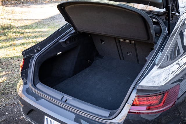 Volkswagen Arteon rear trunk cargo volume