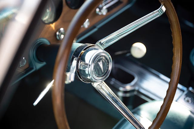 1966 Pontiac GTO interior steering wheel detail