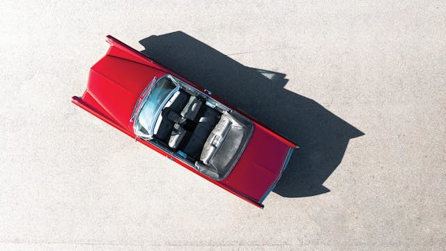 1967 Cadillac DeVille overhead bids eye aerial