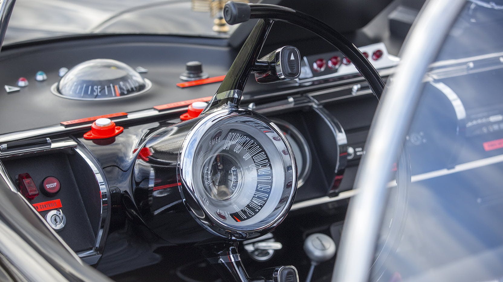 1977 Lincoln Batmobile Replica wheel speedometer
