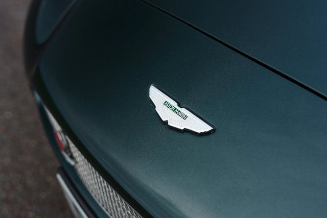 2002 Aston Martin DB7 hood emblem