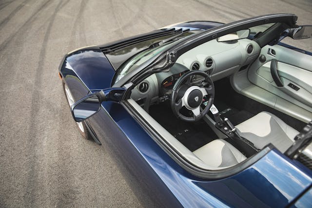 2010 Tesla Roadster overhead interior