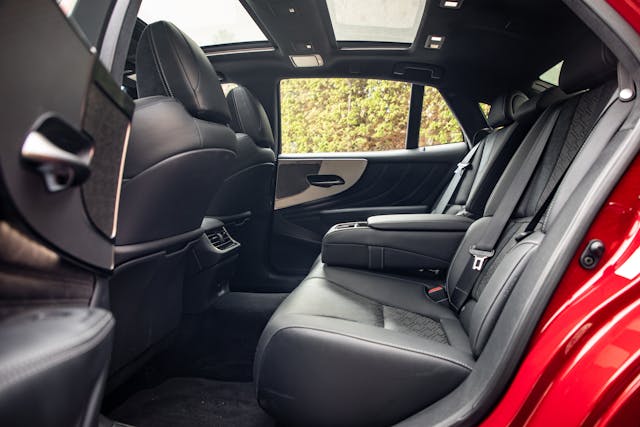 2022 Lexus LS500 F-Sport interior rear seat side view
