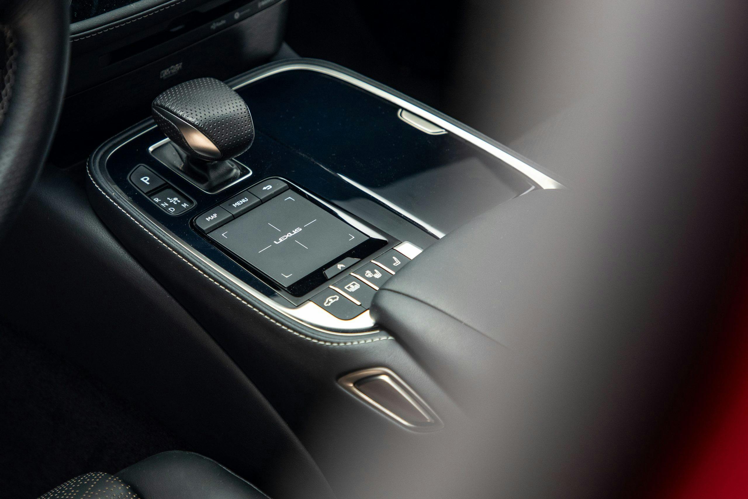 2022 Lexus LS500 F-Sport interior center console detail