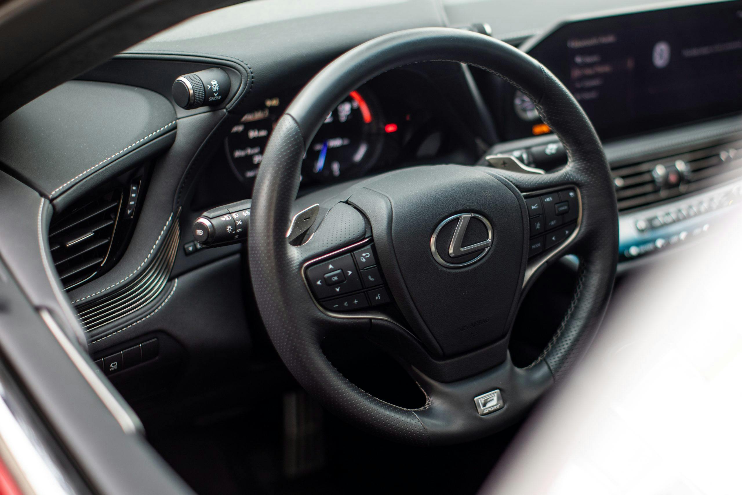 2022 Lexus LS500 F-Sport interior steering wheel