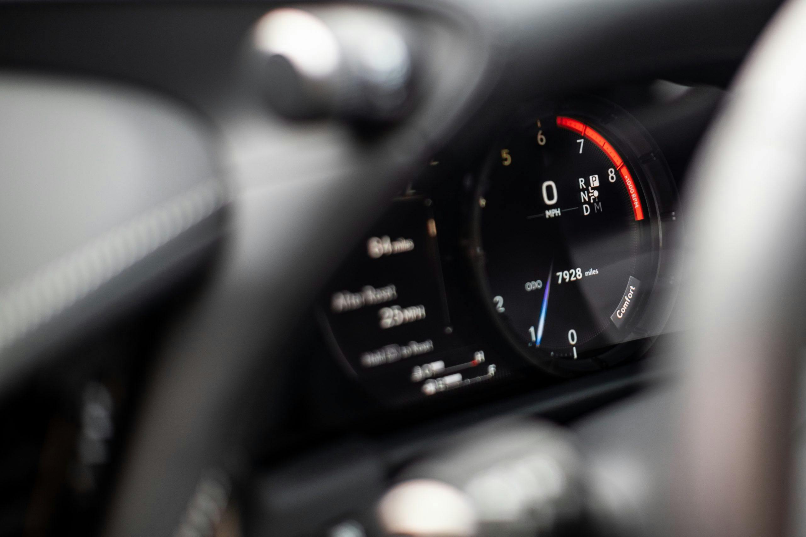 2022 Lexus LS500 F-Sport interior digital dash gauges