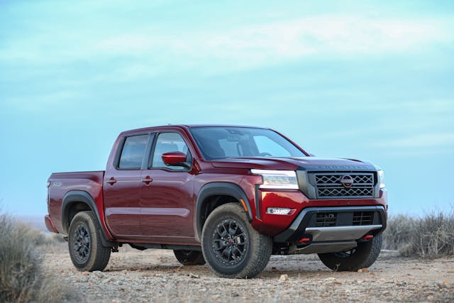 2022 Nissan Frontier PRO-4X front three-quarter