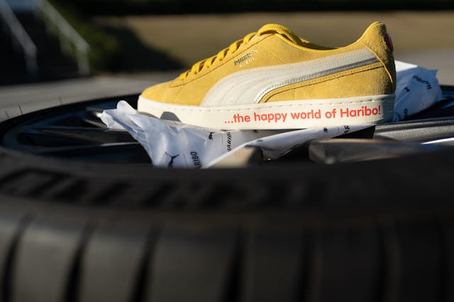 2022 Puma Suede Triplex Haribo on tire