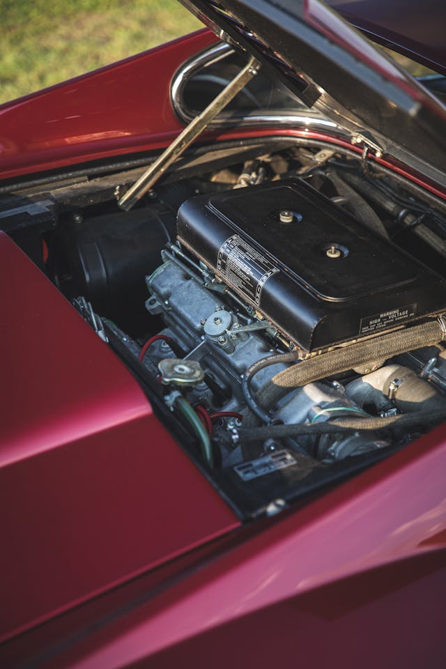 1973 Ferrari 246 Dino interior engine vertical