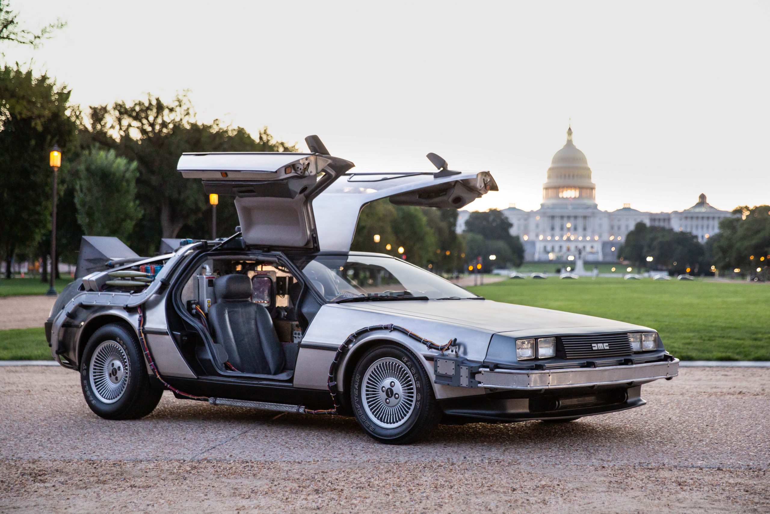 Back to the Future DeLorean back in the spotlight in star-studded
