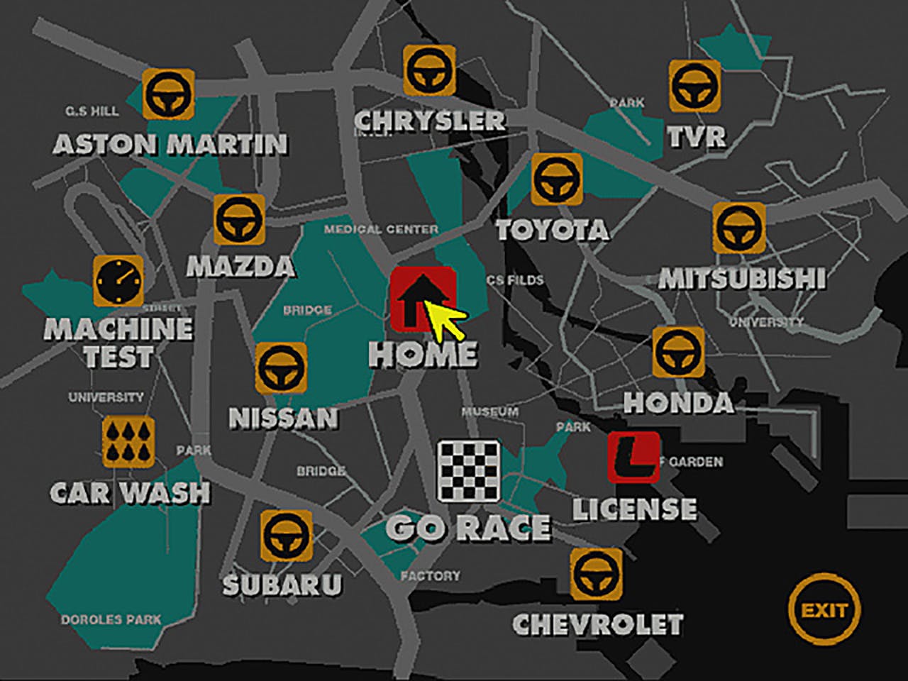 Gran Turismo Game playstation map