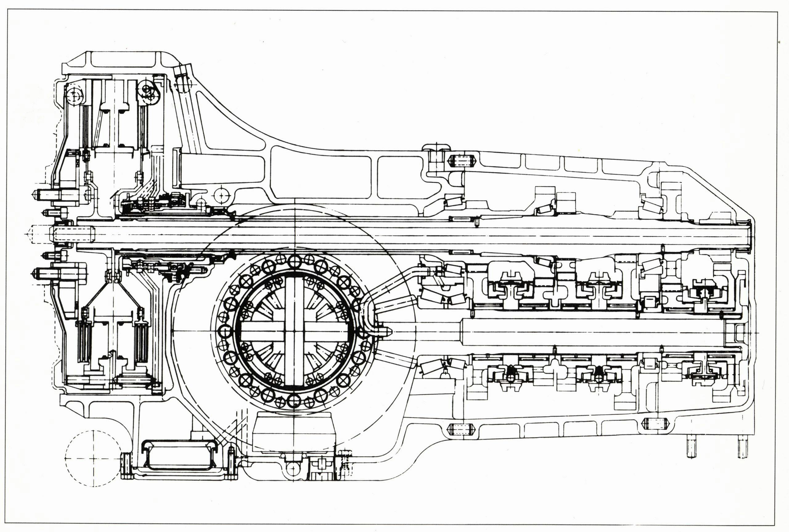 Porsche PDK cutaway drawing