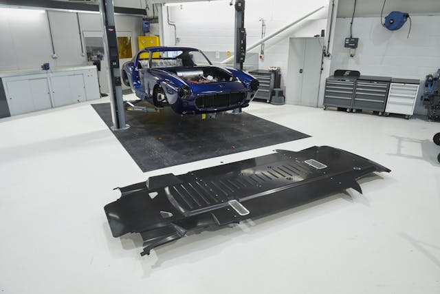 RML Short Wheelbase project car on lift RML Short Wheelbase project car on lift