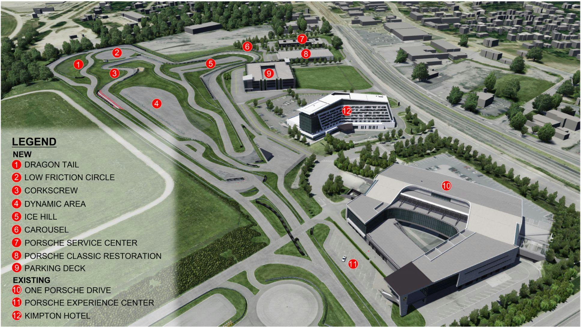 Porsche Atlanta new campus plans mockup render
