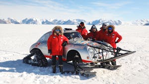 Conquering the Antarctic in a Porsche 356
