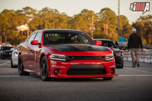 Roll racing Charger Hellcat at IRRA race