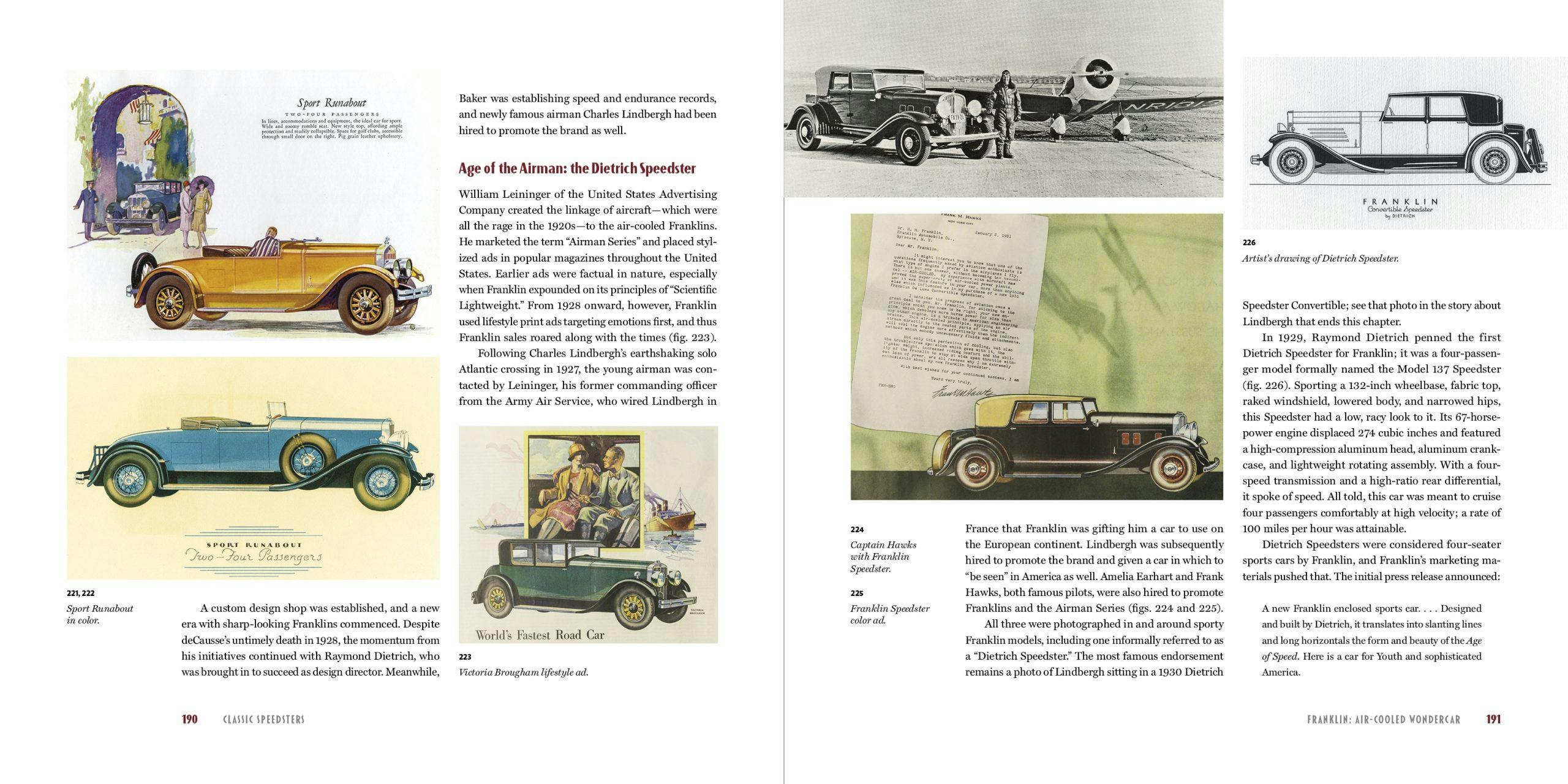 Ronald Sieber - Classic Speedsters Book Spread pp 190-91
