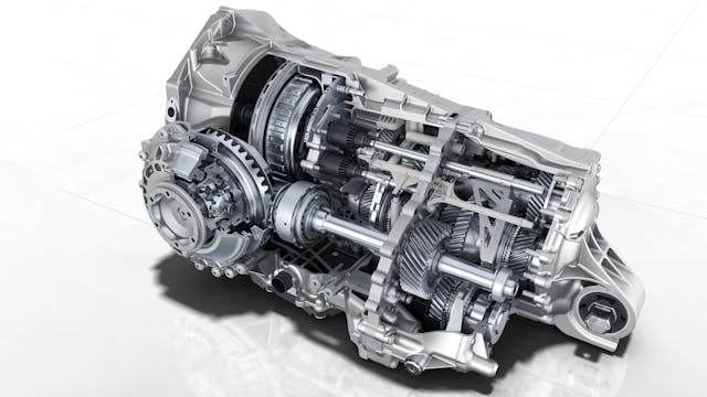 Porsche PDK cutaway