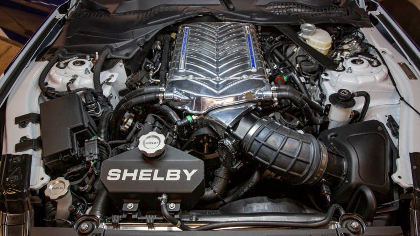 Shelby American SnakeCharmer Mustang Carroll Shelby engine