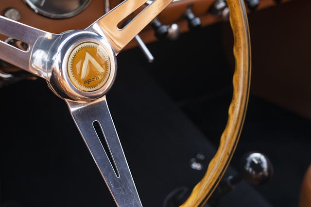 1963 Apollo 3500 GT interior wheel detail