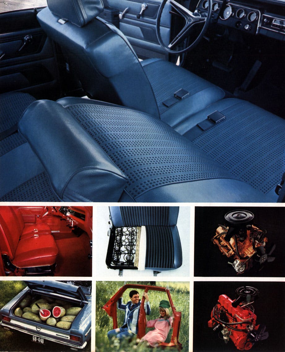 1968 Rambler American brochure interiors