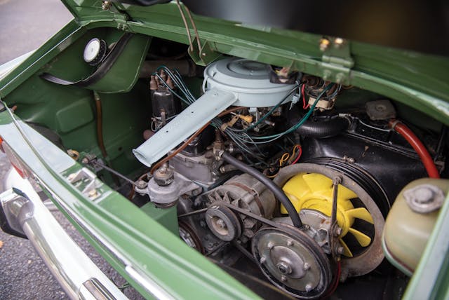 1970 Fiat 850 Sport Coupe rear engine bay