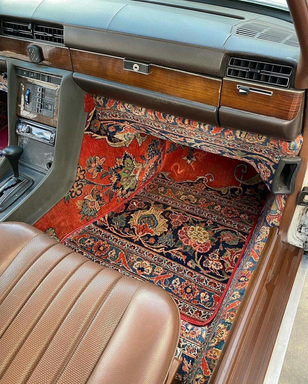 1980 Mercedes persian rug custom carpets floor