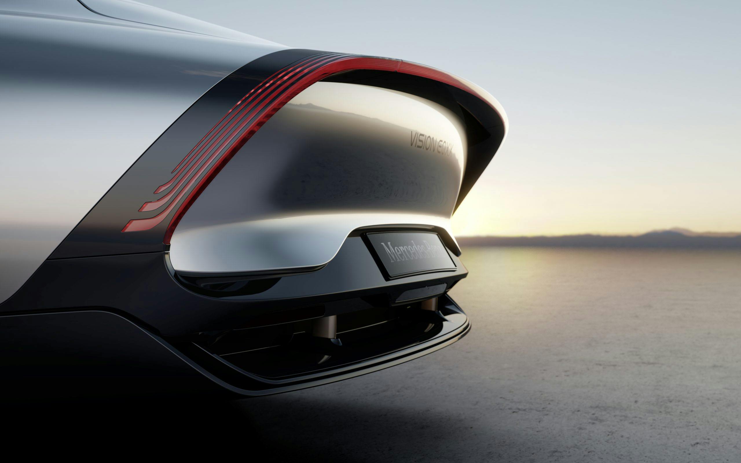 Mercedes-Benz VISION EQXX concept aero rear tail