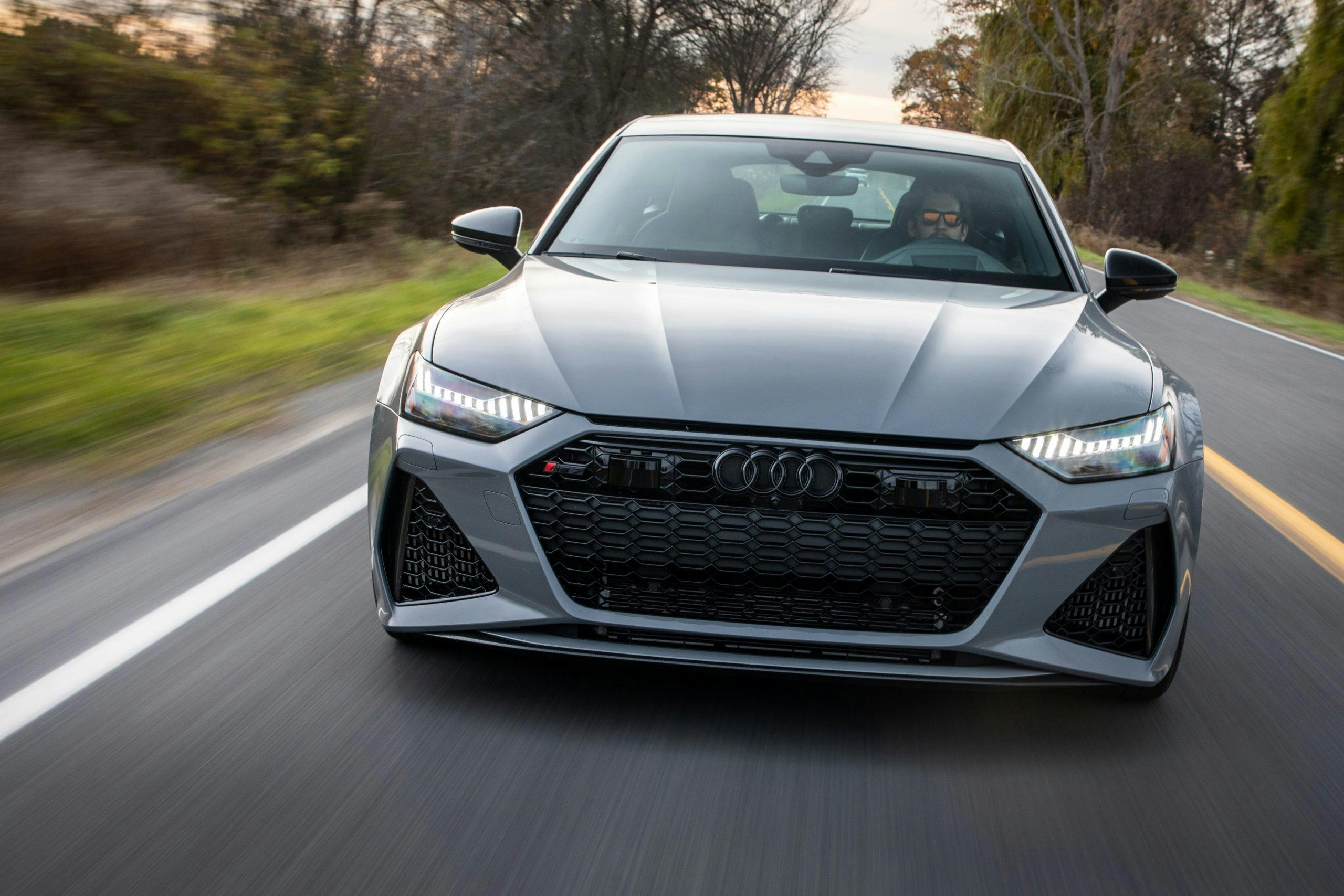2021 Audi RS 7 front driving action