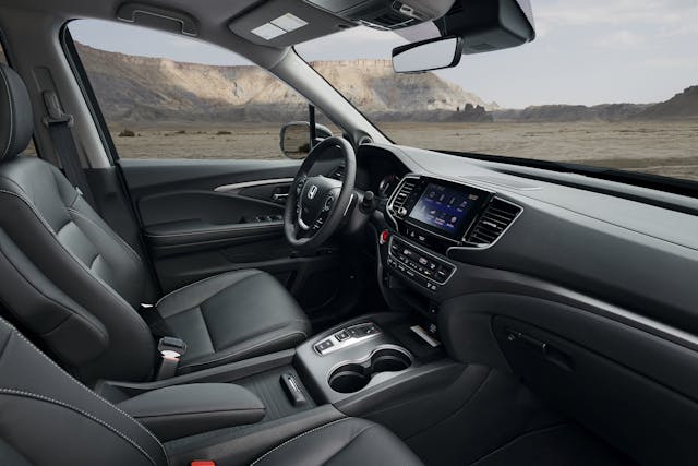 2021 Honda Ridgeline Interior passenger side angle