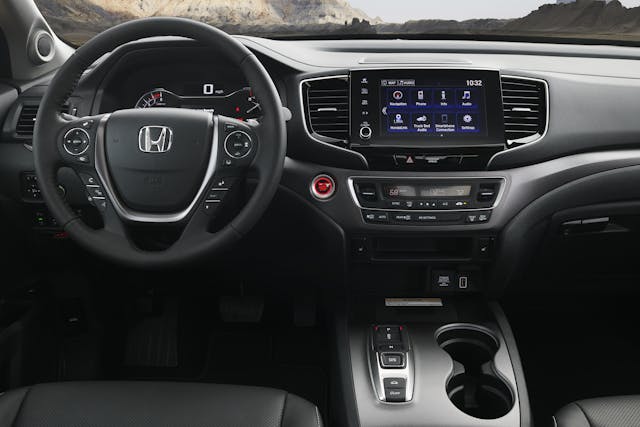 2021 Honda Ridgeline interior dashboard view