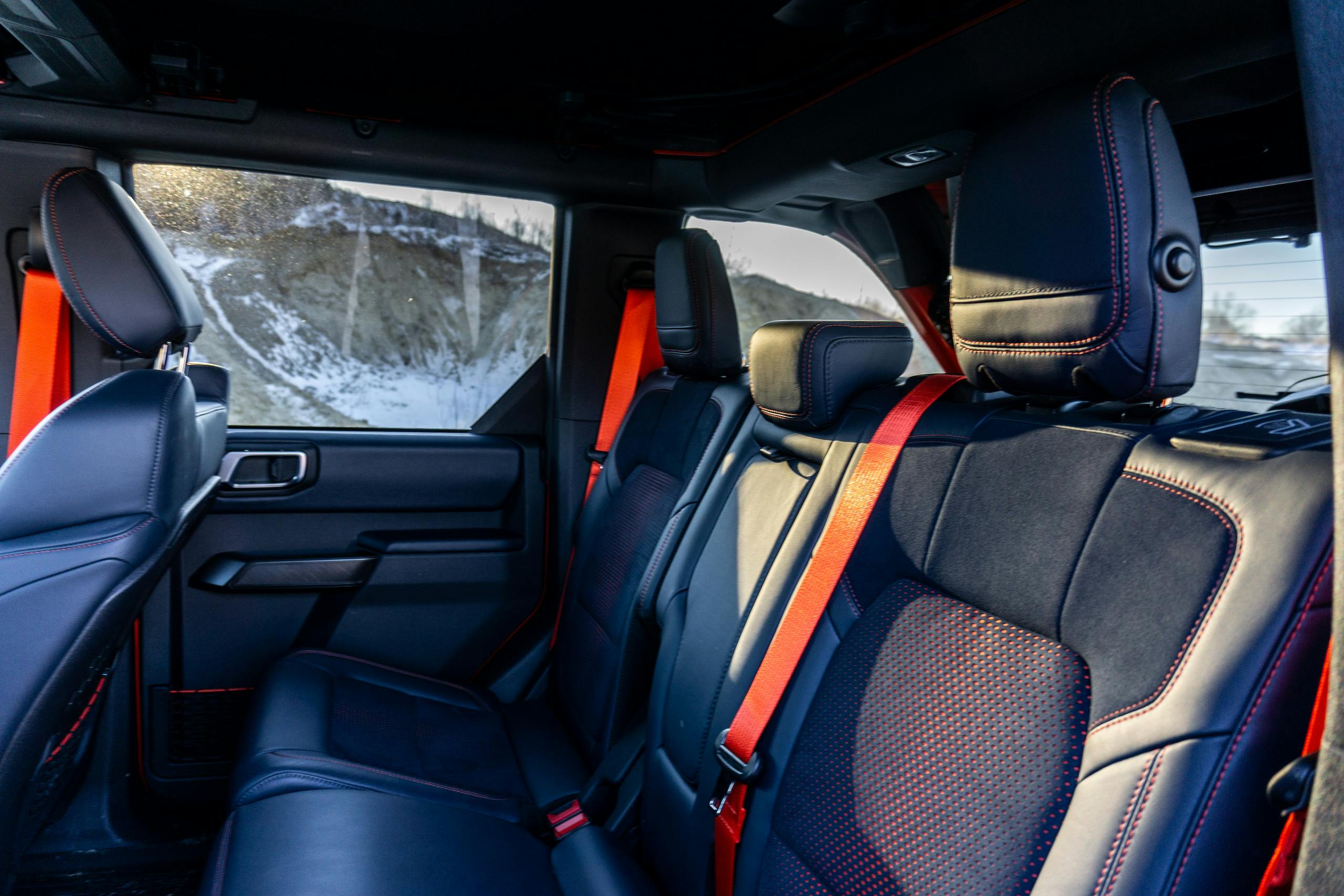 2022 Ford Bronco Raptor interior rear seat