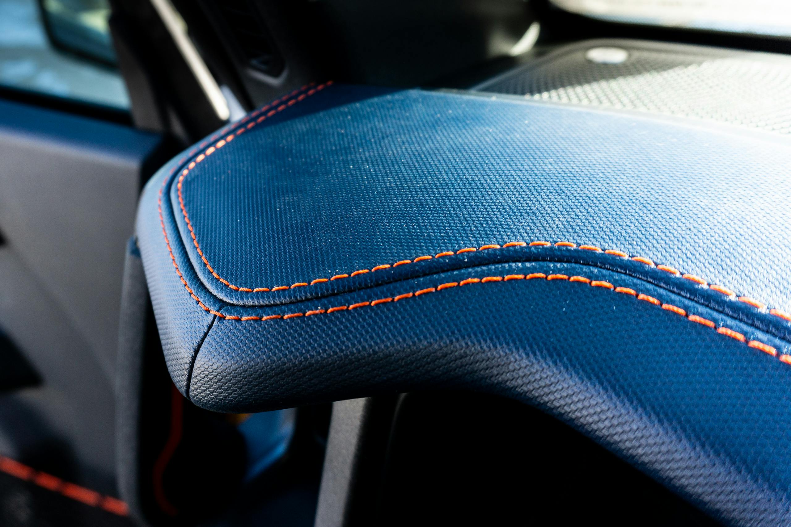 2022 Ford Bronco Raptor interior seat stitching