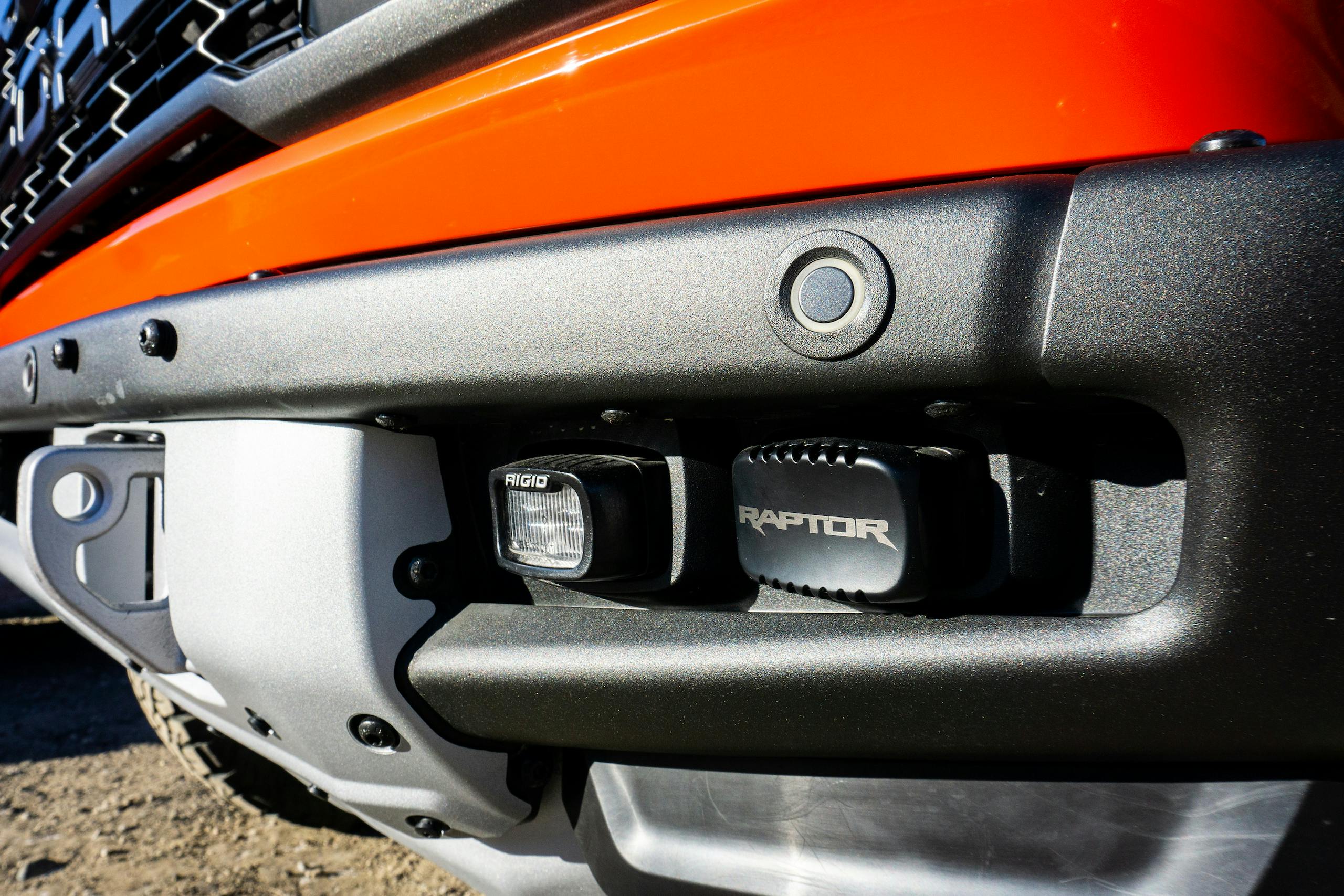 2022 Ford Bronco Raptor front bumper detail