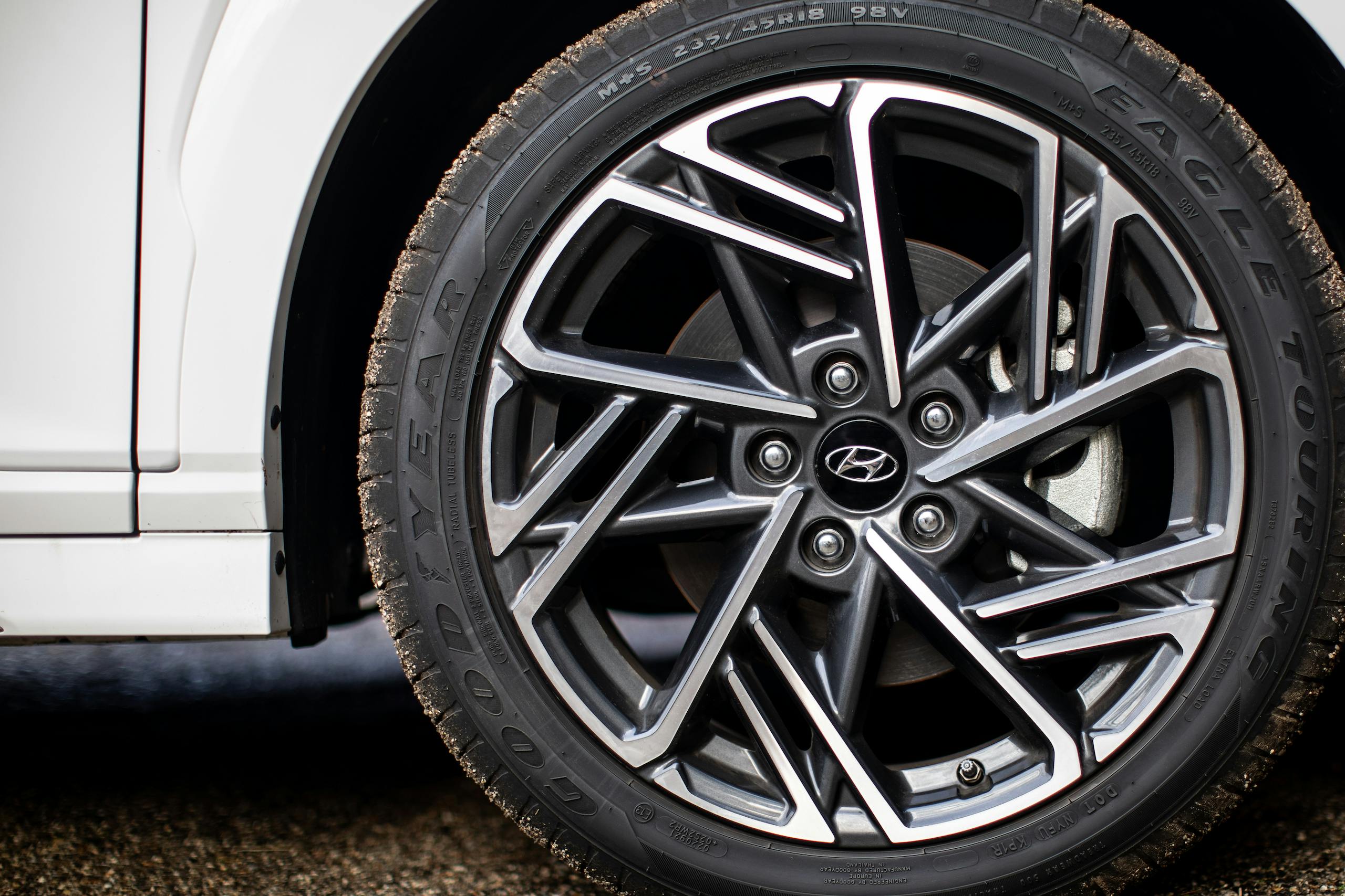 2022-Hyundai-Kona-N-Line-AWD wheel tire brake closeup