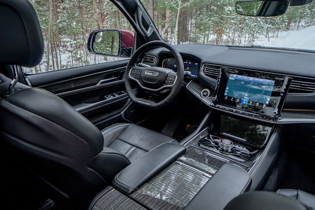 2022 Wagoneer Series II 4x4 driver's seat area interior controls