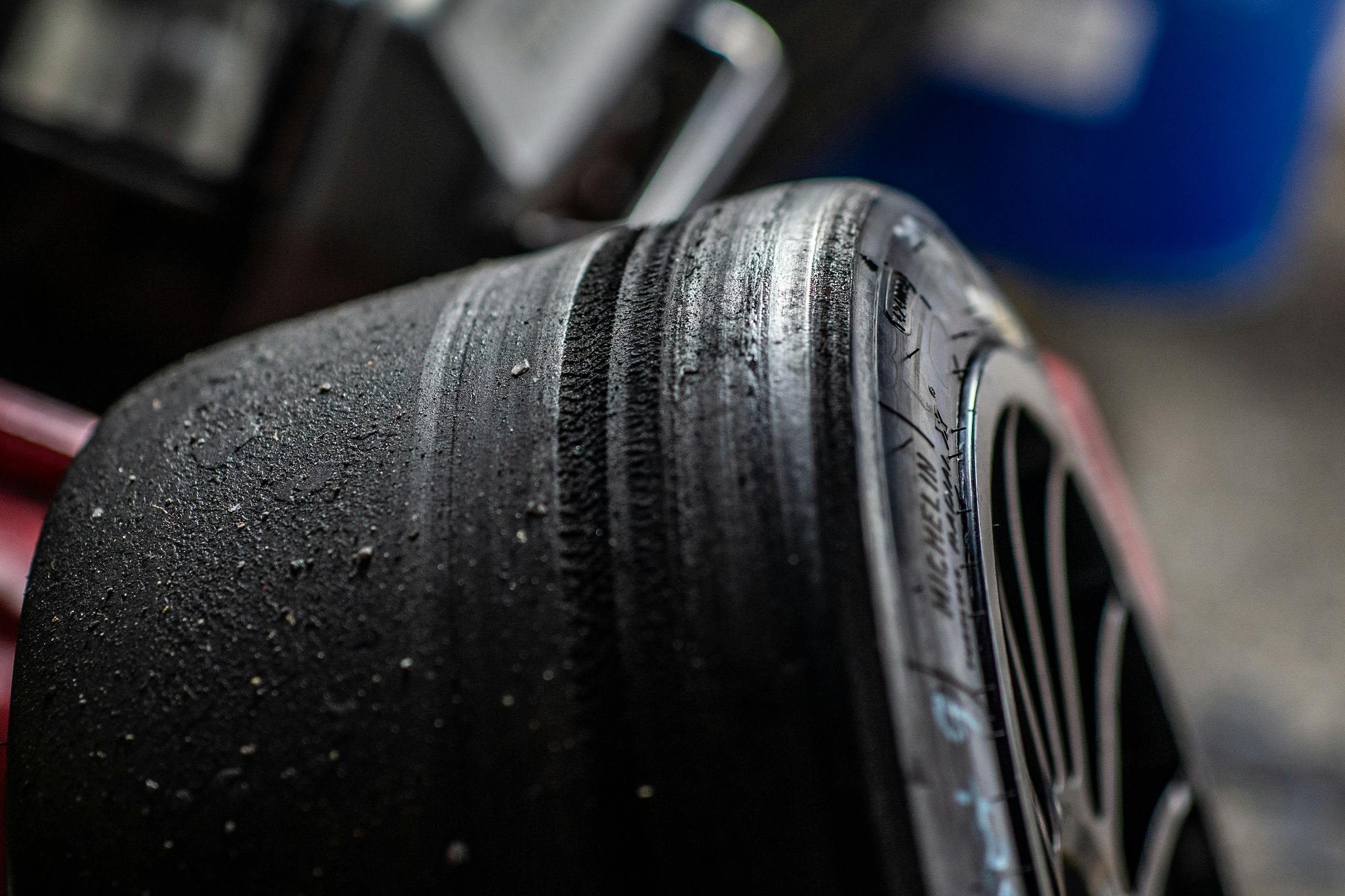 2022 Rolex 24 at Daytona tire wear detail