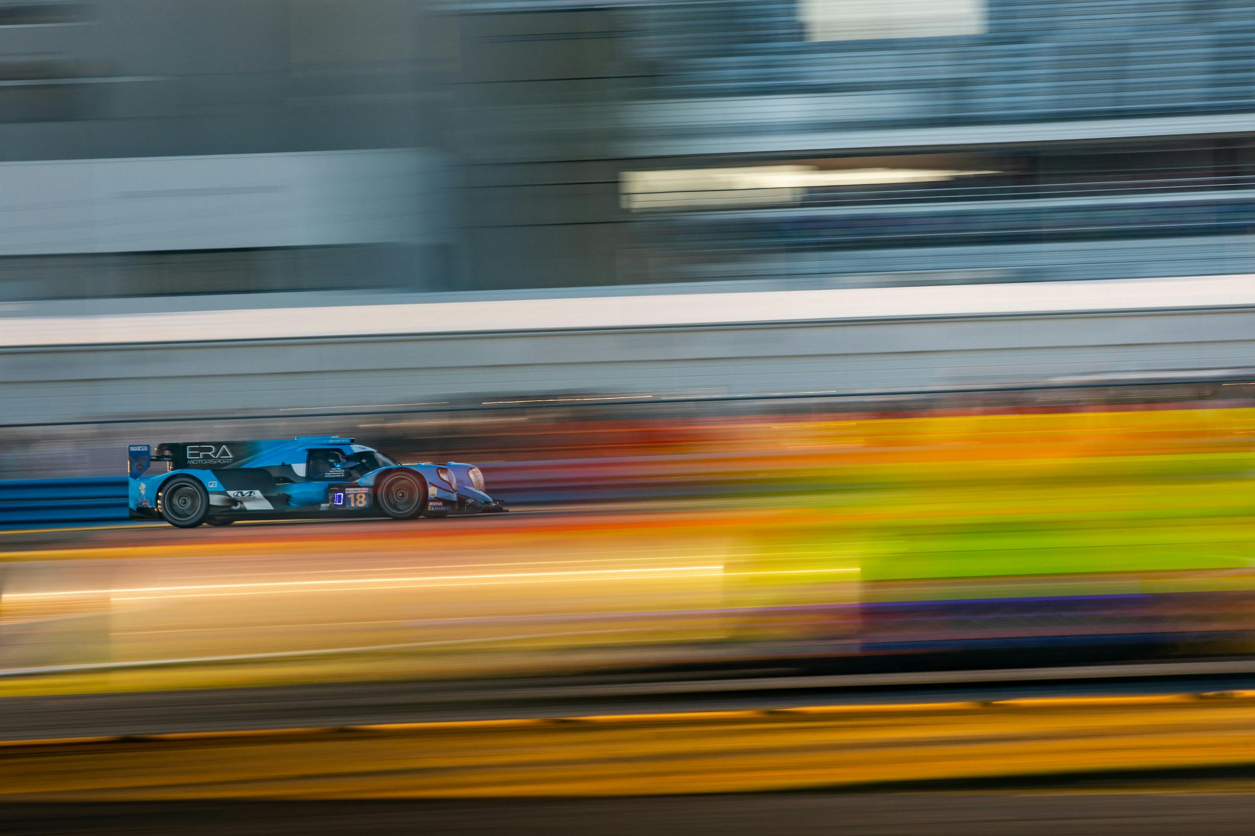 2022 Rolex 24 at Daytona front three-quarter blur color action