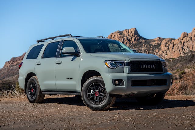 2022 Toyota Sequoia TRD Pro front three-quarter