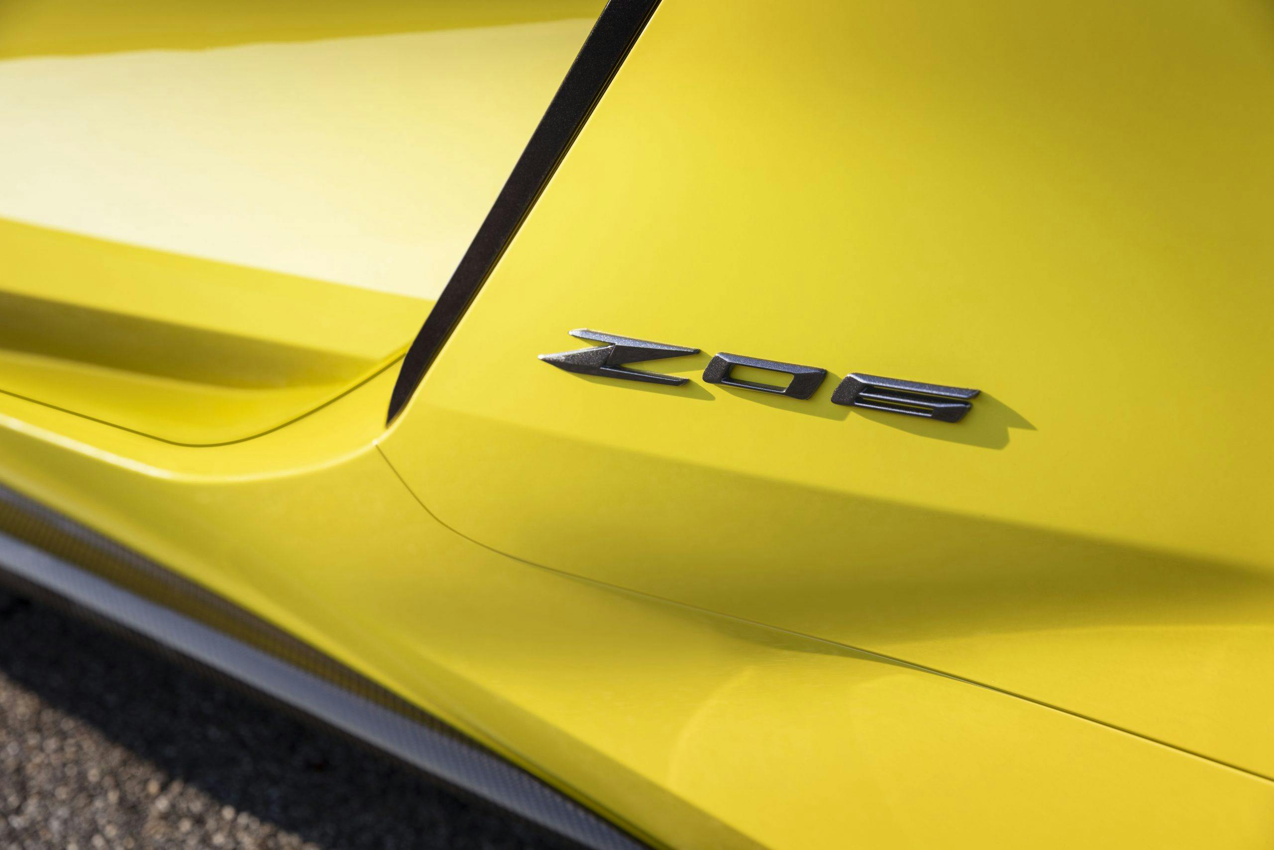 2023 Chevrolet Corvette Z06 badge closeup