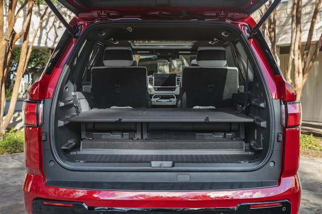 2023 Toyota Sequoia Capstone Trunk with cargo shelf