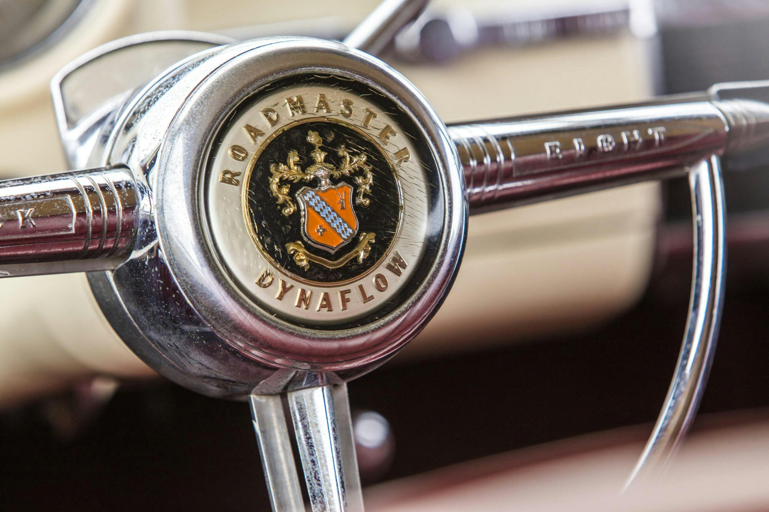 Buick Rain Man Roadster Convertible steering wheel detail