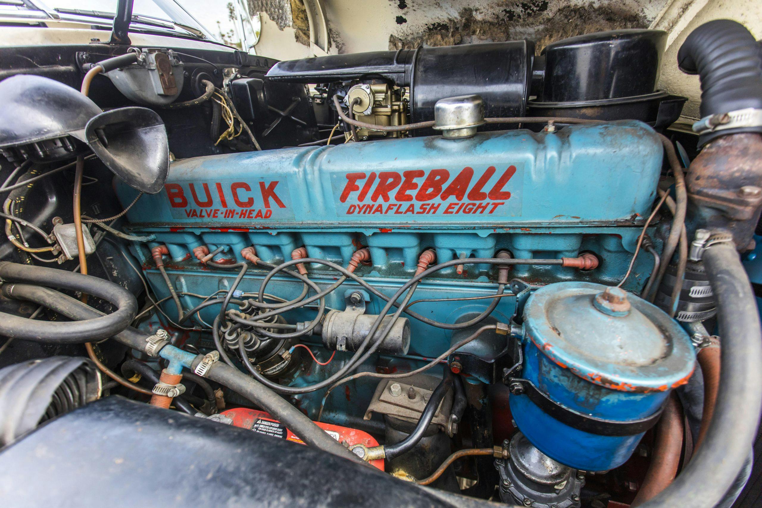 Buick Rain Man Roadster Convertible engine closeup