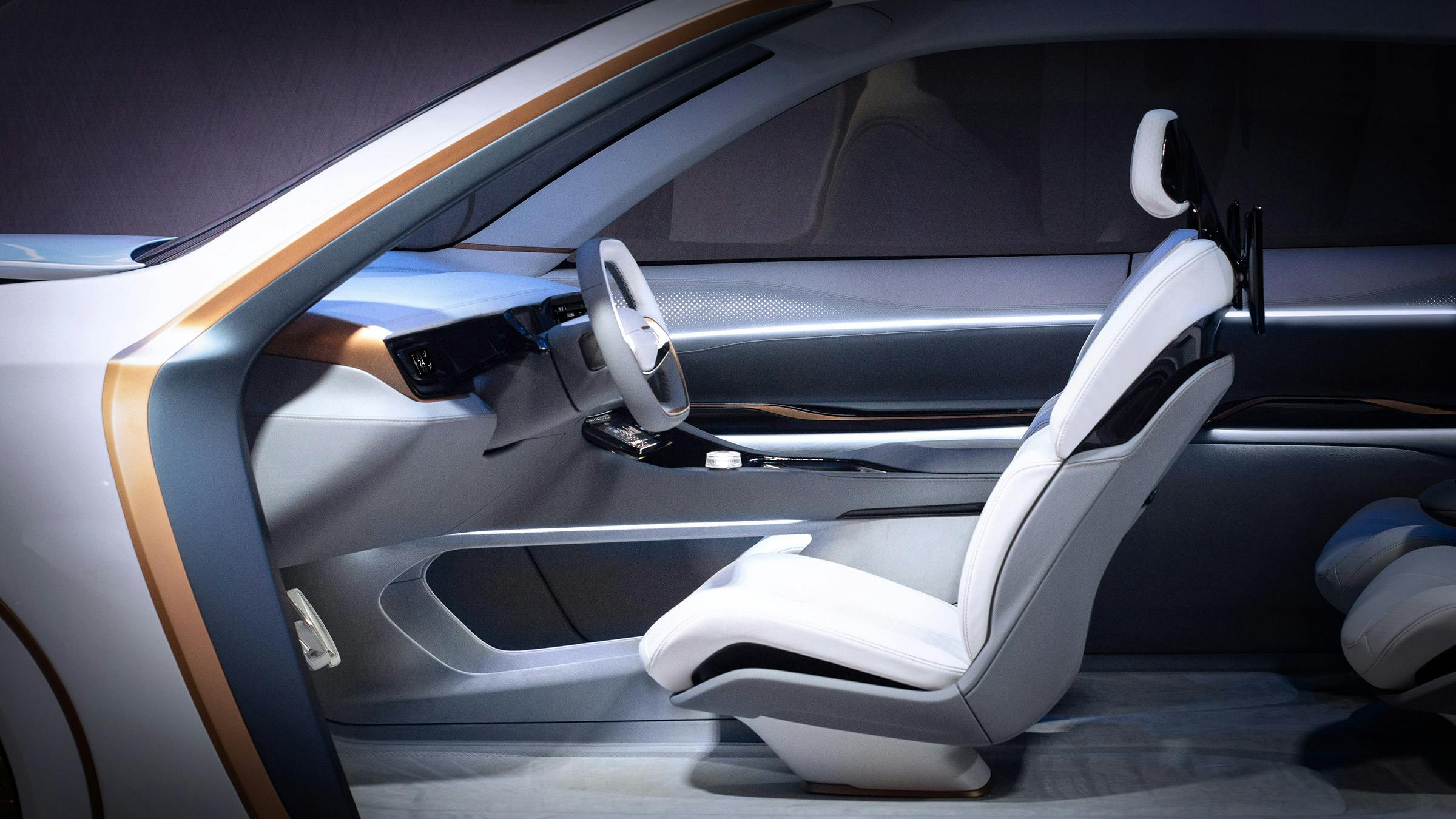 2020 Airflow Vision interior detail front seats
