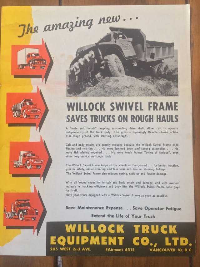 Courtesy Jonas Smith/Willock Truck Equipment Co.