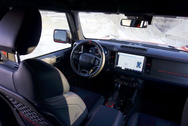 2022 Bronco Raptor interior